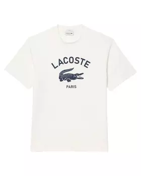 Футболка стандартного кроя Lacoste, белый