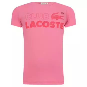 Футболка стандартного кроя Lacoste, розовый