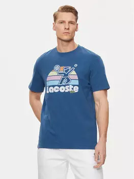 Футболка стандартного кроя Lacoste, синий