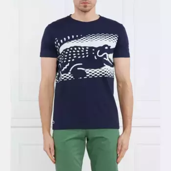 Футболка стандартного кроя Lacoste, синий