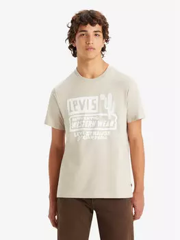 Футболка стандартного кроя Levi's, бежевый