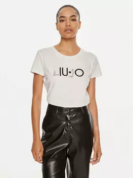 Футболка стандартного кроя Liu Jo, экрю