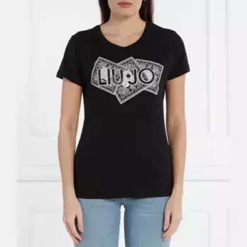 Футболка стандартного кроя Liu Jo, черный