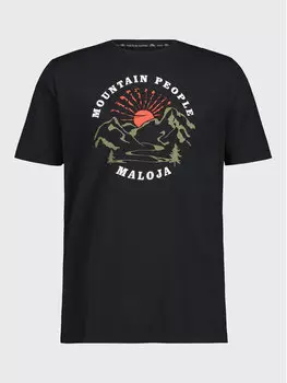 Футболка стандартного кроя Maloja, черный