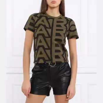 Футболка стандартного кроя Marc Jacobs, хаки