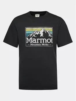 Футболка стандартного кроя Marmot, черный