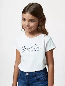 Футболка стандартного кроя Mayoral, экрю