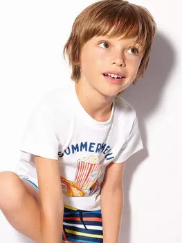 Футболка стандартного кроя Mayoral, белый