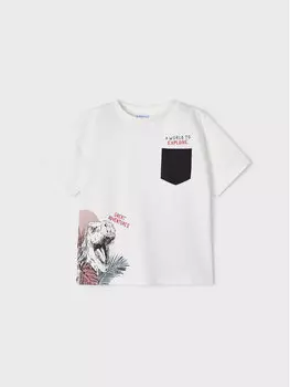 Футболка стандартного кроя Mayoral, белый