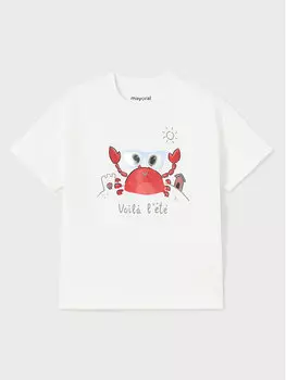 Футболка стандартного кроя Mayoral, белый