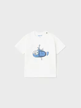 Футболка стандартного кроя Mayoral, белый