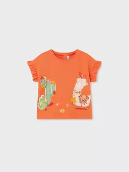 Футболка стандартного кроя Mayoral, оранжевый