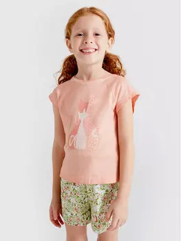 Футболка стандартного кроя Mayoral, розовый