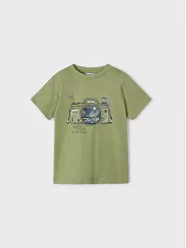 Футболка стандартного кроя Mayoral, зеленый