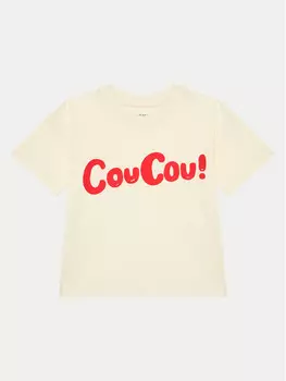 Футболка стандартного кроя Mini Rodini, экрю