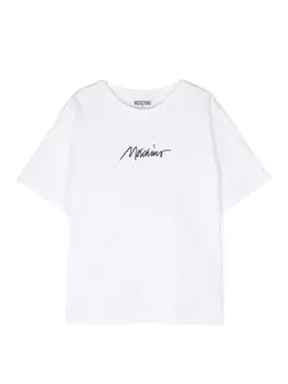 Футболка стандартного кроя Moschino, белый