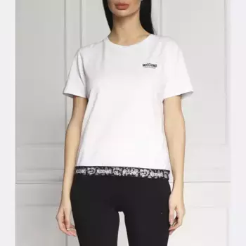 Футболка стандартного кроя Moschino, белый