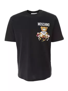 Футболка стандартного кроя Moschino, черный