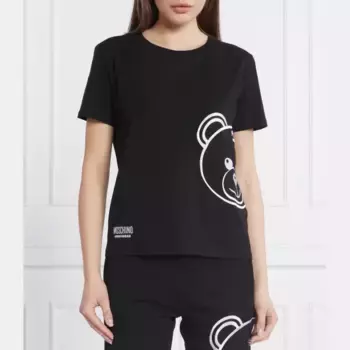 Футболка стандартного кроя Moschino, черный