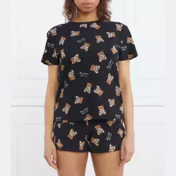 Футболка стандартного кроя Moschino, черный
