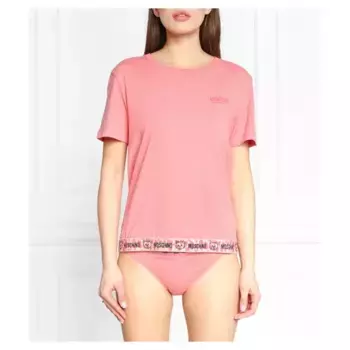Футболка стандартного кроя Moschino, розовый