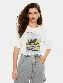 Футболка стандартного кроя Munthe, белый