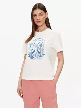 Футболка стандартного кроя Mustang, экрю