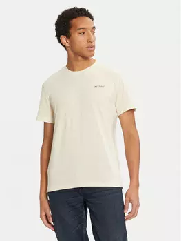 Футболка стандартного кроя Mustang, экрю