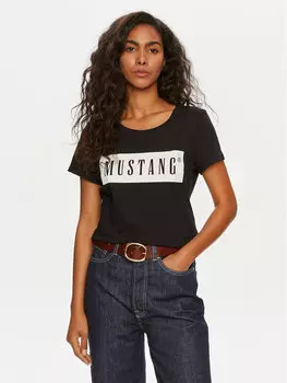 Футболка стандартного кроя Mustang, черный