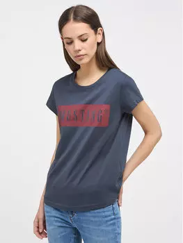 Футболка стандартного кроя Mustang, синий