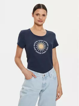 Футболка стандартного кроя Mustang, синий