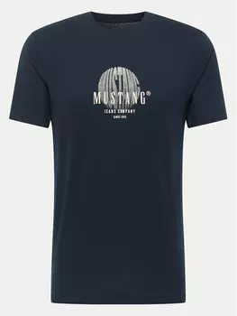 Футболка стандартного кроя Mustang, синий