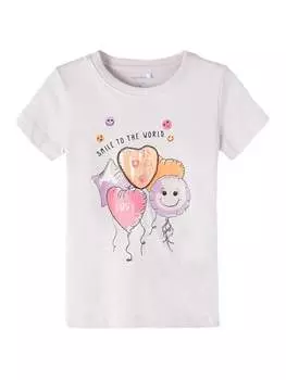 Футболка стандартного кроя Name It, розовый