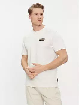 Футболка стандартного кроя Napapijri, экрю