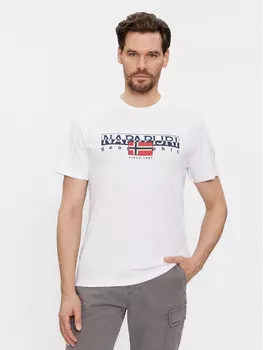 Футболка стандартного кроя Napapijri, белый