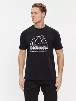 Футболка стандартного кроя Napapijri, черный