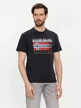 Футболка стандартного кроя Napapijri, черный