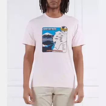 Футболка стандартного кроя Napapijri, розовый