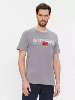 Футболка стандартного кроя Napapijri, серый