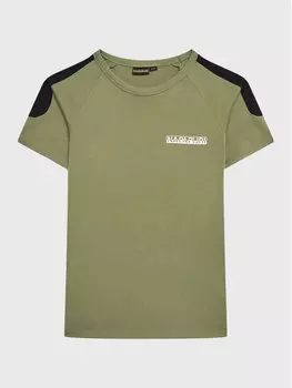 Футболка стандартного кроя Napapijri, зеленый