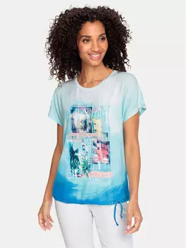 Футболка стандартного кроя Olsen, синий