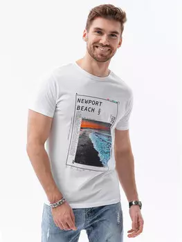 Футболка стандартного кроя Ombre, белый