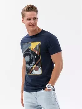 Футболка стандартного кроя Ombre, синий