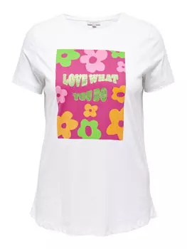 Футболка стандартного кроя Only Carmakoma, белый