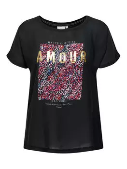 Футболка стандартного кроя Only Carmakoma, черный