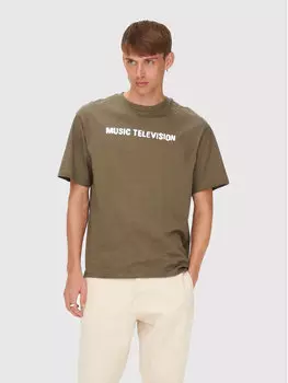 Футболка стандартного кроя Only & Sons, коричневый