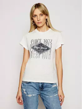 Футболка стандартного кроя Pepe Jeans, белый