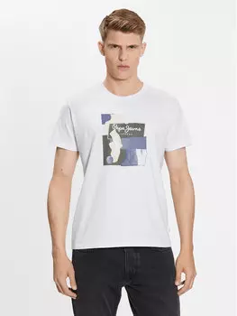 Футболка стандартного кроя Pepe Jeans, белый