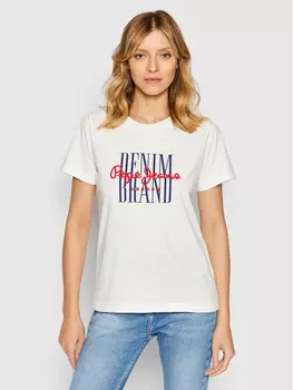 Футболка стандартного кроя Pepe Jeans, белый