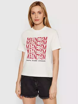 Футболка стандартного кроя Pepe Jeans, белый